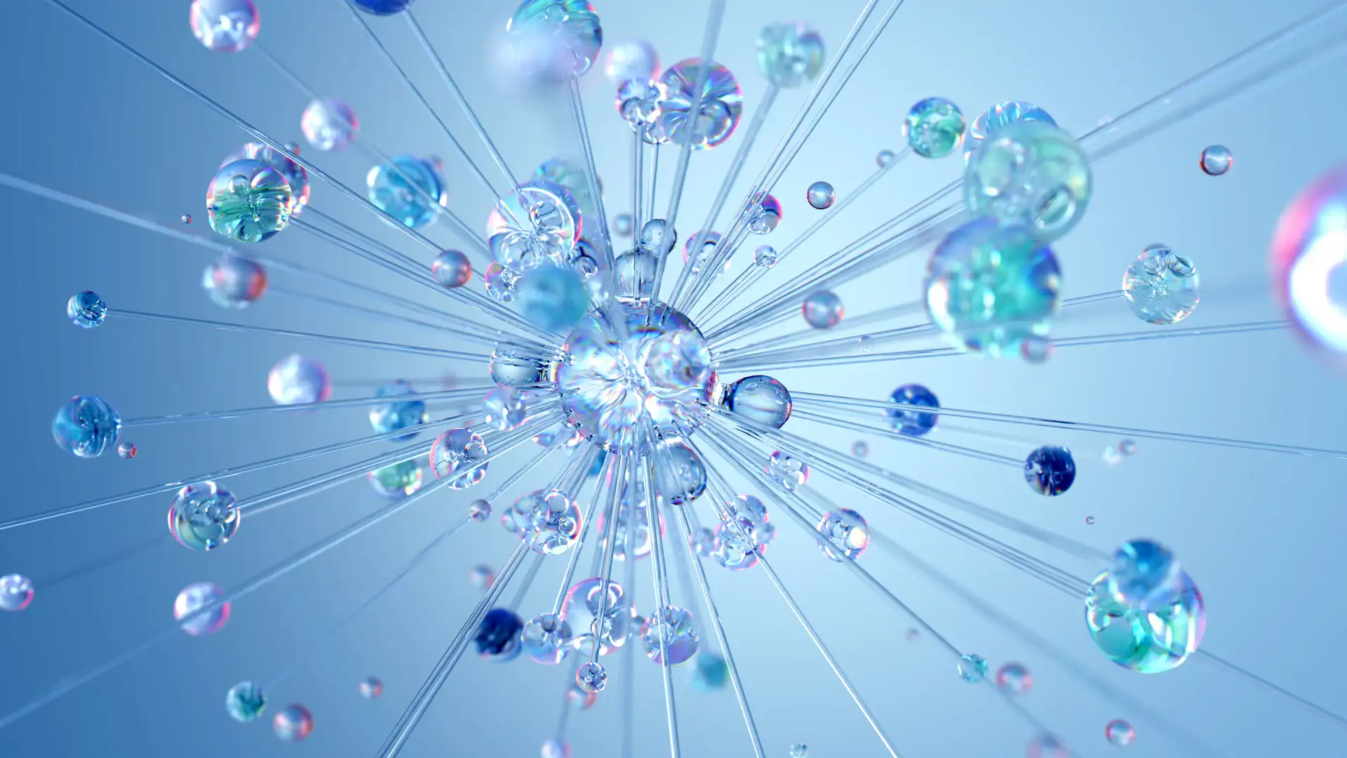 Abstract visualisation of connected intelligence